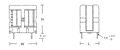 Outline Dimensions - UE/ET Series Common Mode Inductors (ET2432-018)