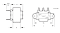 Outline Dimensions - Chassis Mount Quick Pack™ Power Transformers