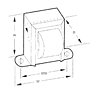 Outline Dimensions - Multiple Secondary Chassis Mount Power Transformers (F-235Z) - Case Type Z
