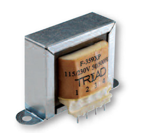 TRIAD Transformer Dual Sec 8 or 16 Volt CT @ Pri .375 Amps Watts 6 FLAT PACK 