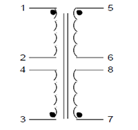 Schematic - PC Mount Flat Pack™ Power Transformers (FP40-300)