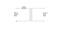 Schematic for Wall Plug-Ins AC Power Supplies (Level VI) (WAU160-750)