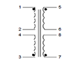 Schematic - PC Mount Flat Pack™ Power Transformers (FP10-1200)