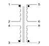 Schematic - PC Mount Flat Pack™ Power Transformers (FP10-4800)