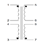 Schematic - PC Mount Flat Pack™ Power Transformers (FP12-3800)