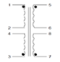 Schematic - PC Mount Flat Pack™ Power Transformers (FP120-100)