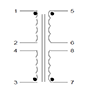 Schematic - PC Mount Flat Pack™ Power Transformers (FP16-3000)