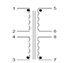 Schematic - PC Mount Flat Pack™ Power Transformers (FP16-375)