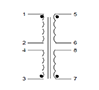 Schematic - PC Mount Flat Pack™ Power Transformers (FP16-750)