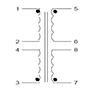 Schematic - PC Mount Flat Pack™ Power Transformers (FP20-125)