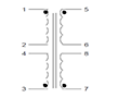 Schematic - PC Mount Flat Pack™ Power Transformers (FP230-50)