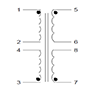 Schematic - PC Mount Flat Pack™ Power Transformers (FP24-2000)