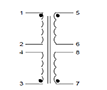 Schematic - PC Mount Flat Pack™ Power Transformers (FP30-1600)