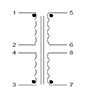 Schematic - PC Mount Flat Pack™ Power Transformers (FP34-700)