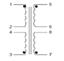 Schematic - PC Mount Flat Pack™ Power Transformers (FP56-100)