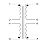 Schematic - PC Mount Flat Pack™ Power Transformers (FP56-200)