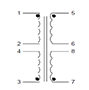 Schematic - PC Mount Flat Pack™ Power Transformers (FP88-130)