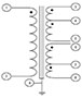 Wiring Diagram for Hermetically Sealed Low Level Audio Output, Mixing, Matching, and Bridging Transformer