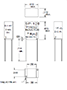 Outline Dimensions - Miniature Impedance Matching Transformers - Red Spec (SP-128)