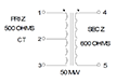 Schematic - Miniature Impedance Matching Transformers - Red Spec (SP-50)