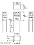 Outline Dimensions - Miniature Impedance Matching Transformers - Red Spec (SP-70)