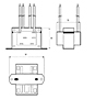 Outline Dimensions - Class-2 Power Control Transformers (TCT40-01E07K)